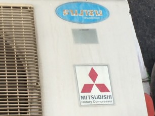 東南アジアにある三菱電機のエアコン